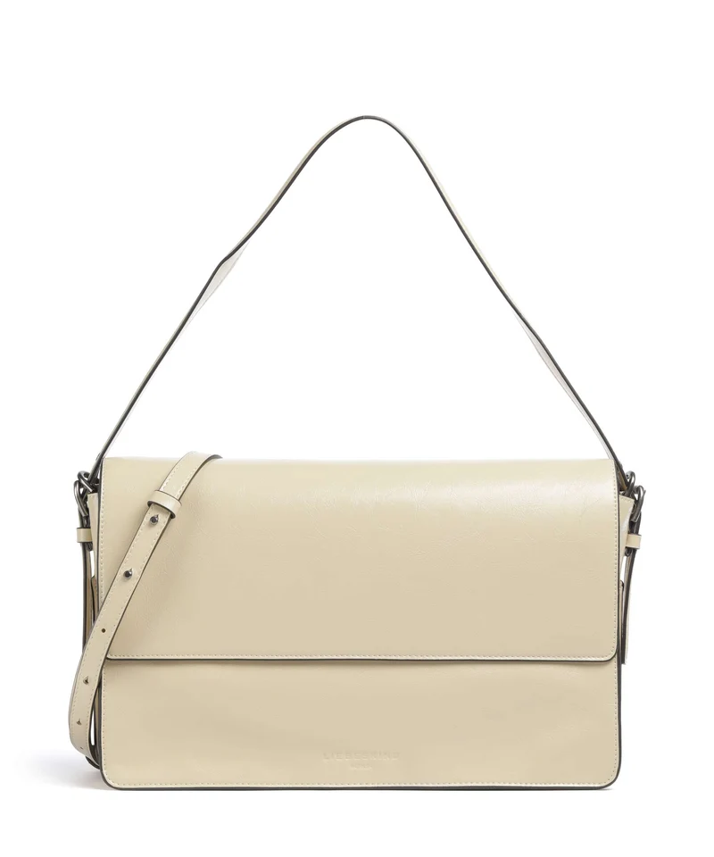 Liebeskind Audrey Recycled Lack Distressed M Bolso de hombro biscotti