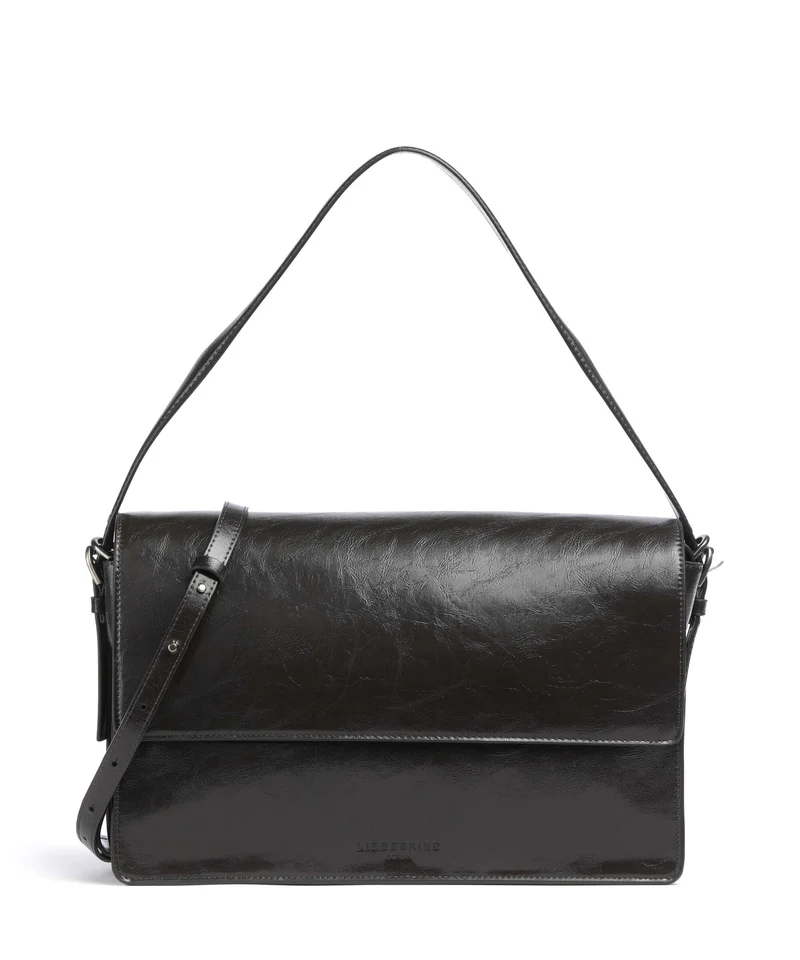 Liebeskind Audrey Recycled Lack Distressed M Bolso de hombro deep soil