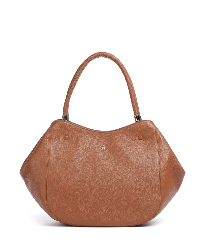 Aigner Carré Soft L Bolsa shopping cognac brown