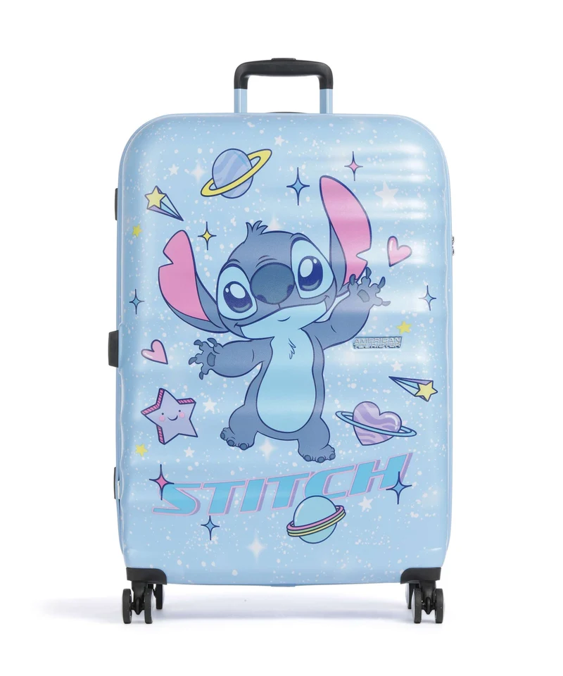 American Tourister Wavebreaker Disney Maleta con 4 ruedas stitch universe