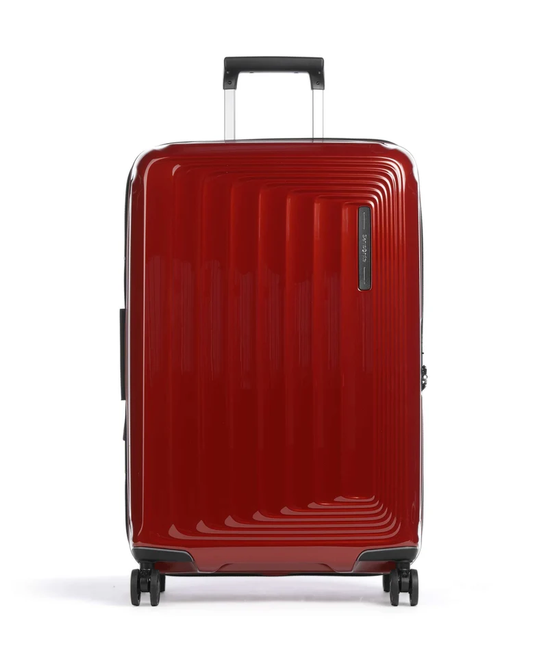 Samsonite Nuon Maleta con 4 ruedas metallic red