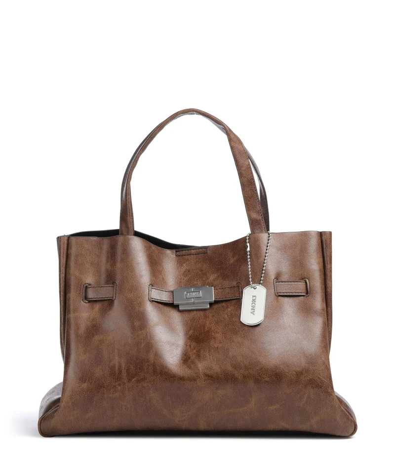 DKNY Bryar Large Bolso de mano charcoal