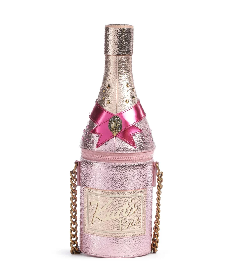 Kurt Geiger Champagne Bottle Bandolera pink