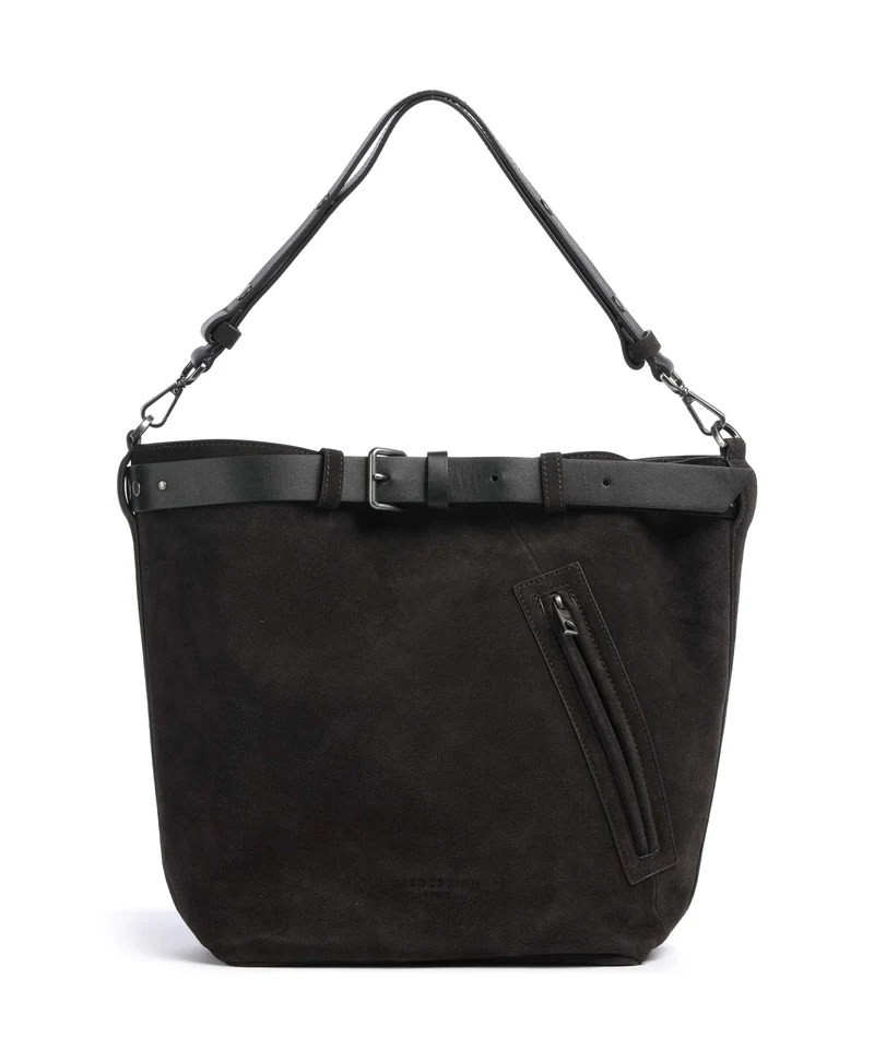 Liebeskind Zita Hydro Suede L Bucket bolso de mano deep soil