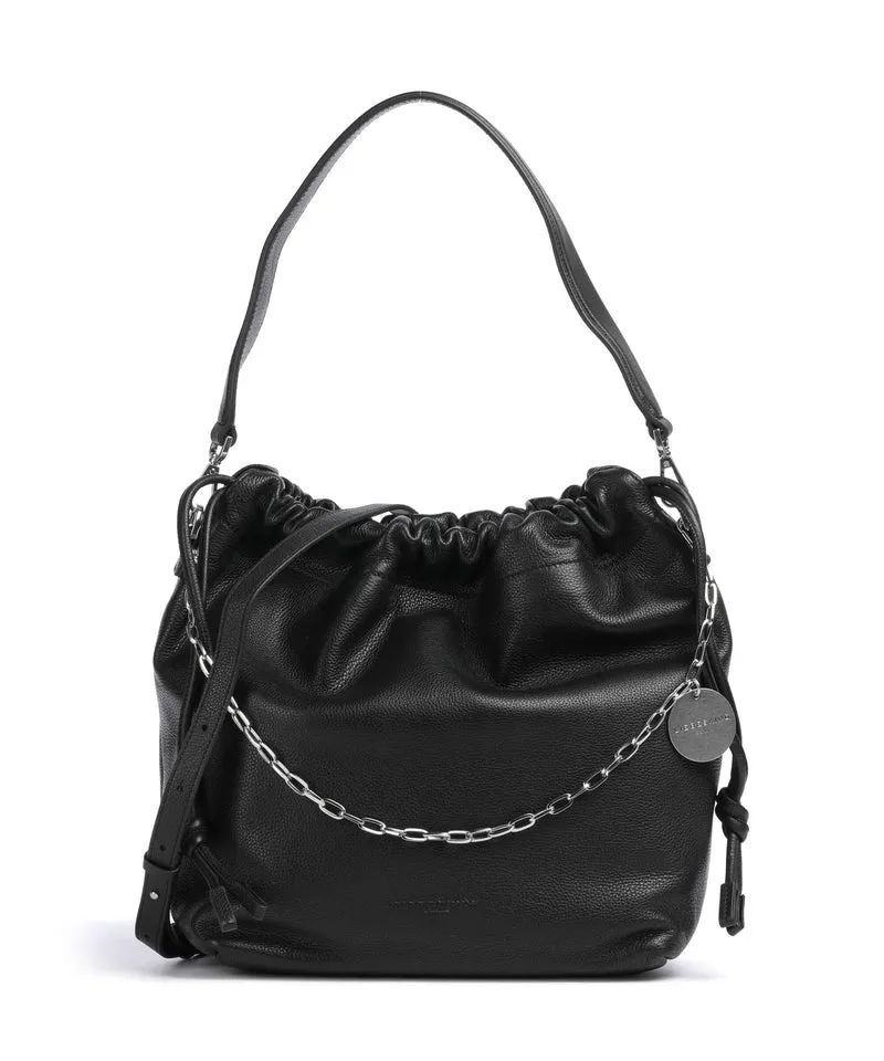 Liebeskind Lya II Small Pebble M Bucket bolso de mano black