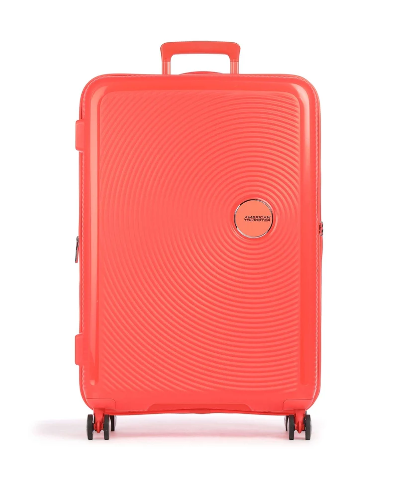 American Tourister Soundbox Maleta con 4 ruedas neon orange