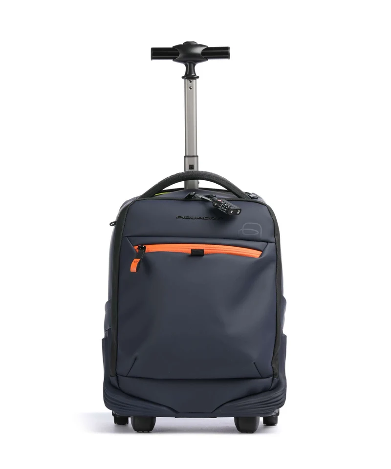 Piquadro Corner Mochila con ruedas blue