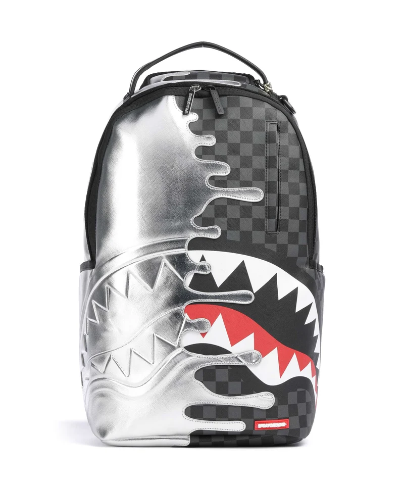 Sprayground Silver Side Drip Mochila silver