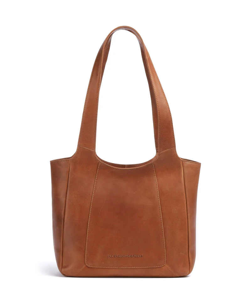 The Chesterfield Brand Wax Pull Up Cow Tofino Bolsa shopping cognac