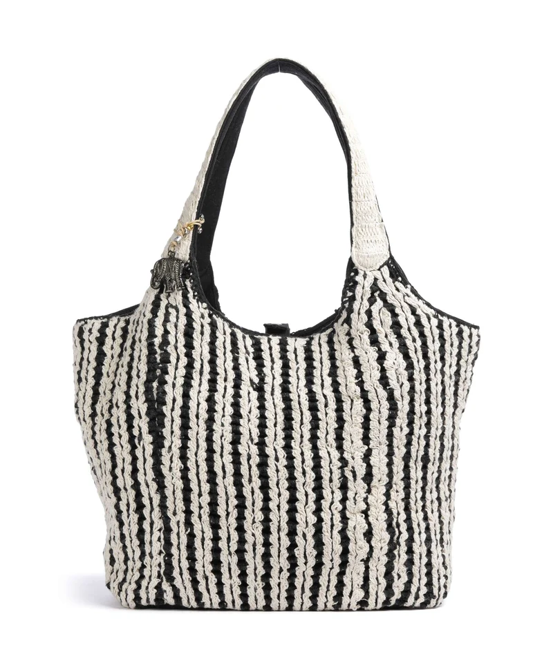Anokhi Bolsa shopping black/white