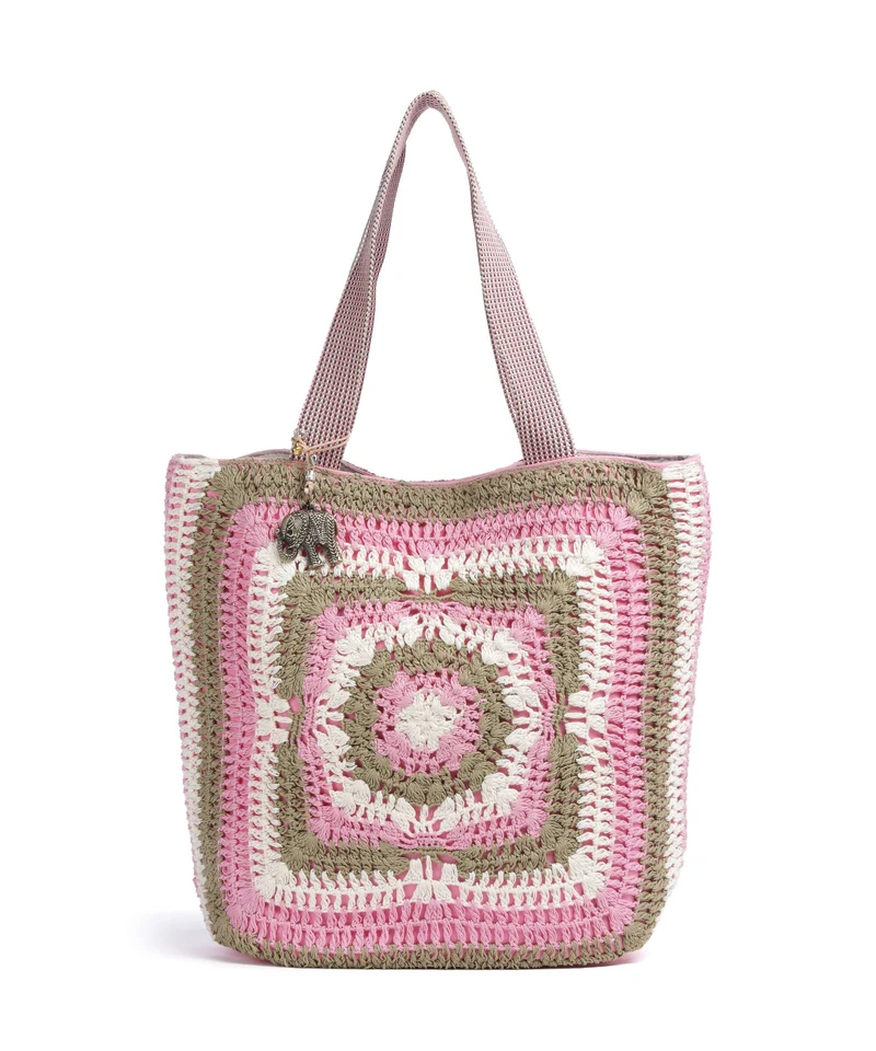 Anokhi Bolsa shopping pink
