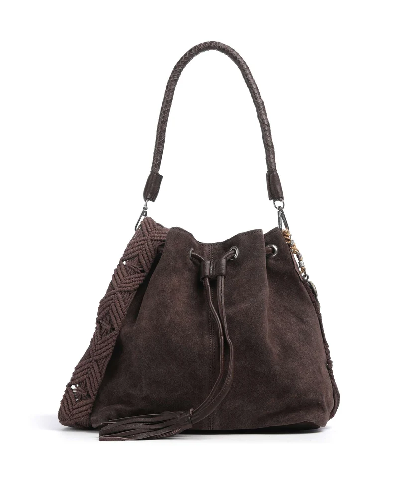 Anokhi Bucket bolso de mano chocolate