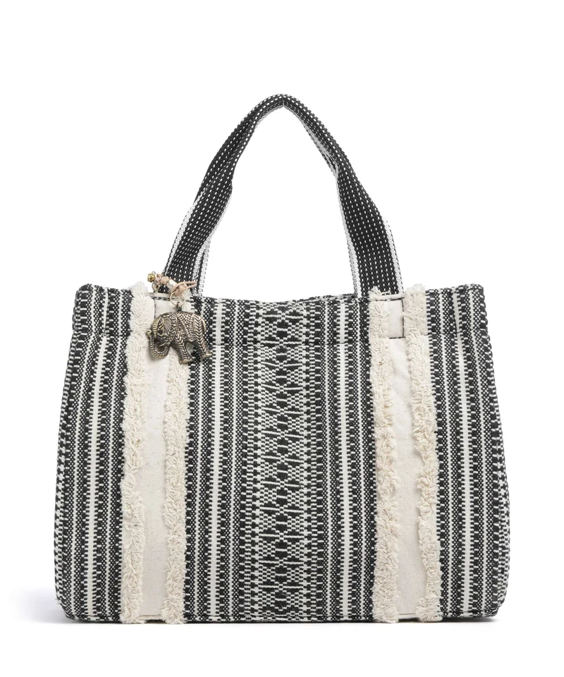 Anokhi Bolso de mano black/white