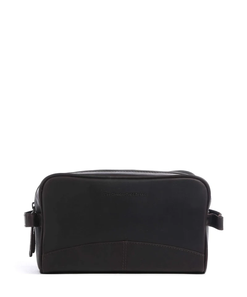 The Chesterfield Brand Wax Pull Up Cow Stacey Neceser brown