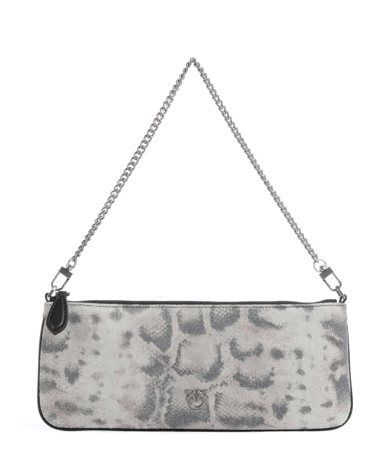 Pinko Flat Horizontal Bolso de hombro avorio/nero/beige
