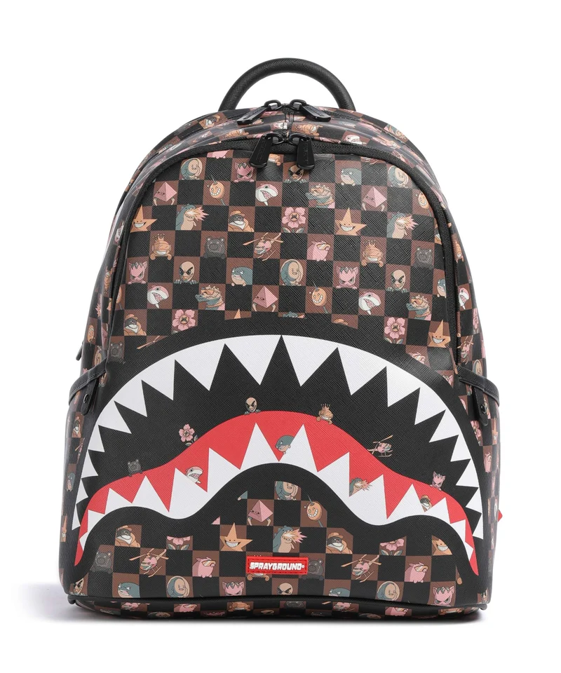 Sprayground Peeking Characters Remix Mochila brown
