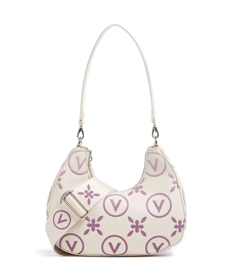Valentino Bags Samba Re Print Bolso de hombro ecru/rosa