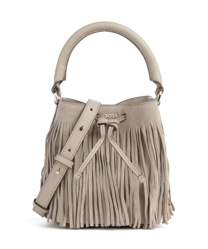 BOSS Lenah Bucket bolso de mano light beige