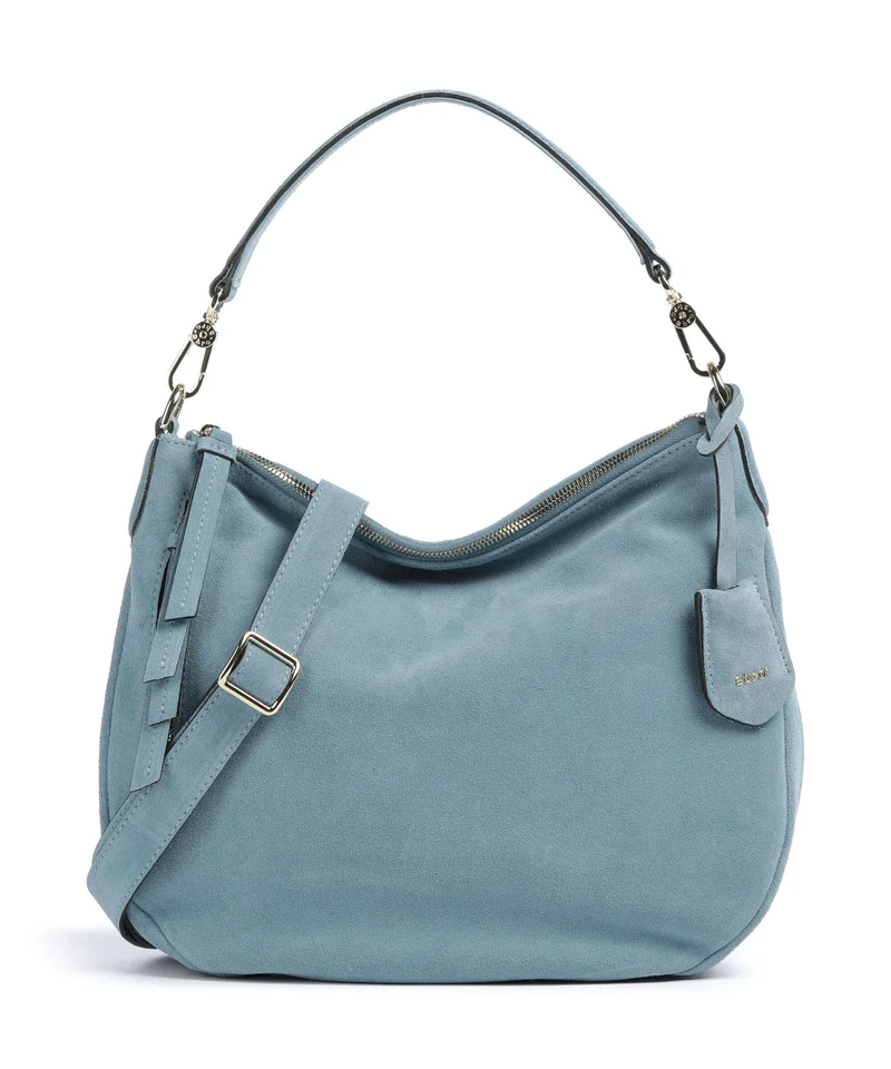 Abro Suede Juna Small Bolso de hobo sapphire