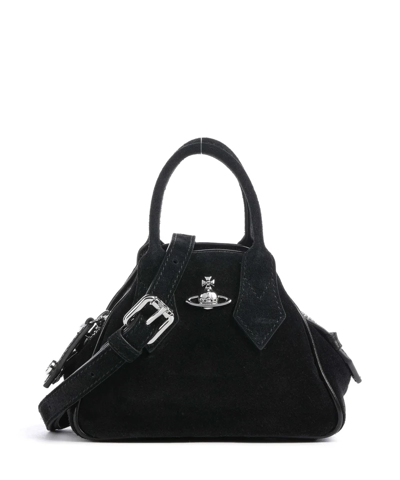 Vivienne Westwood Yasmine Suede Mini Bandolera black