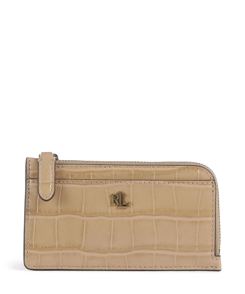 Lauren Ralph Lauren Small Tarjetero tan