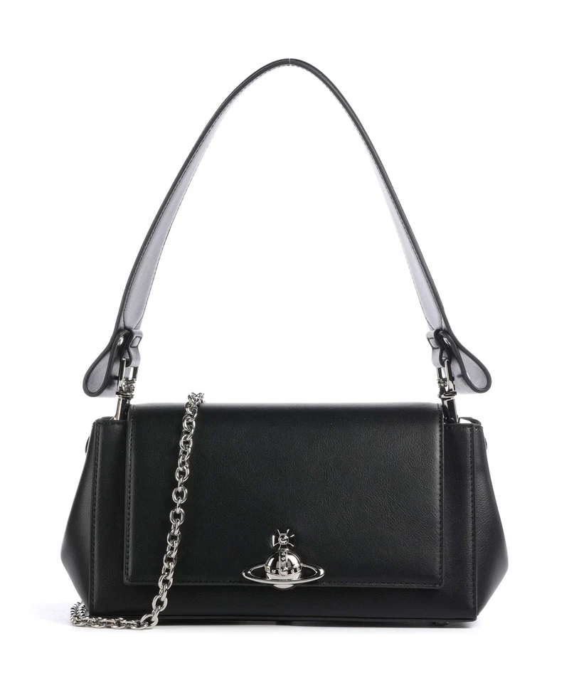 Vivienne Westwood Hazel Smooth Medium Bolso de hombro black
