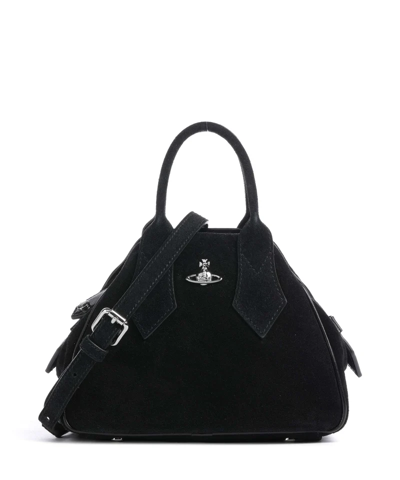 Vivienne Westwood Yasmine Suede Small Bolso de mano black