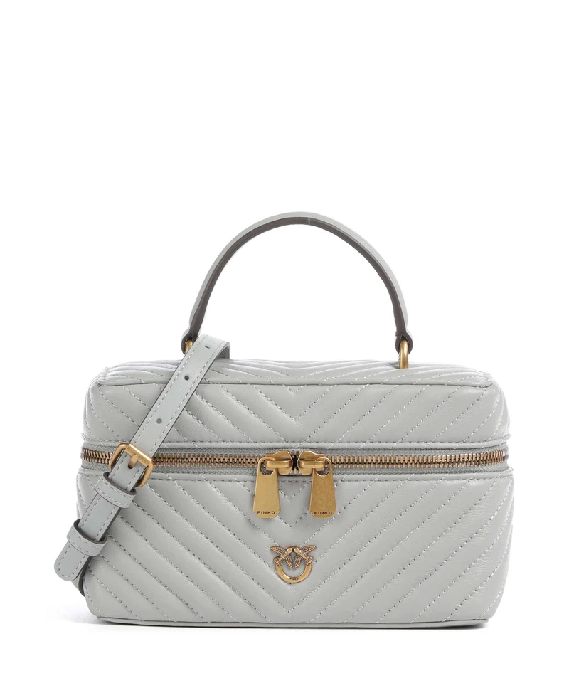 Pinko Vanity Mini Bolso de mano grigio perla/antique gold