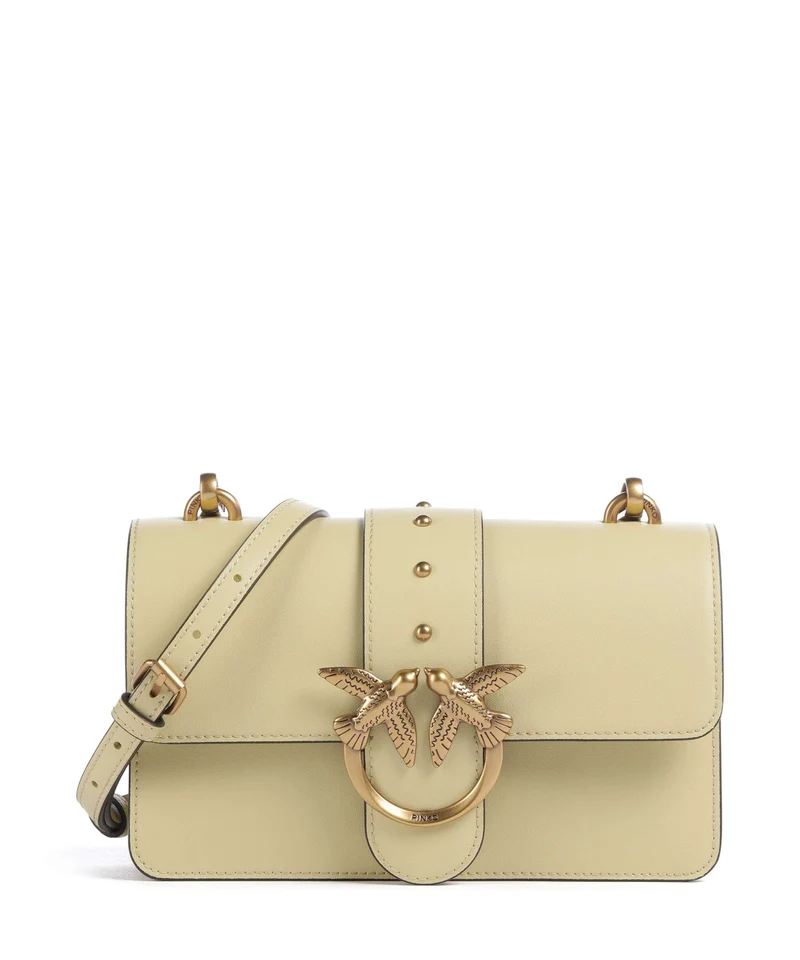 Pinko Love One Mini Bandolera giallo vaniglia/antique gold